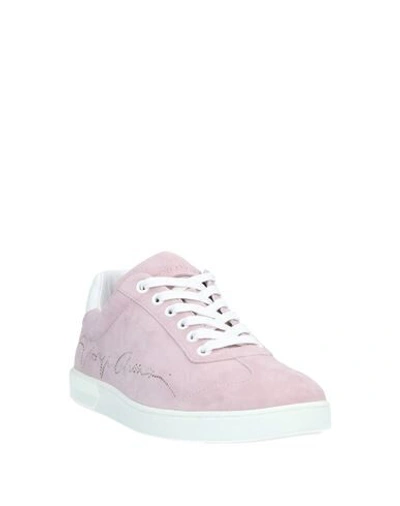 Shop Giorgio Armani Sneakers In Pink