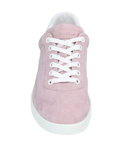 Shop Giorgio Armani Sneakers In Pink