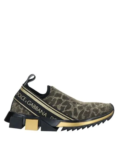 Dolce & Gabbana Sneakers In Gold
