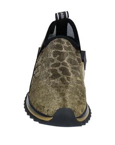 Dolce & Gabbana Sneakers In Gold