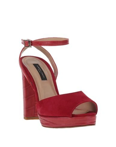 Shop Alberto Zago Sandals In Red