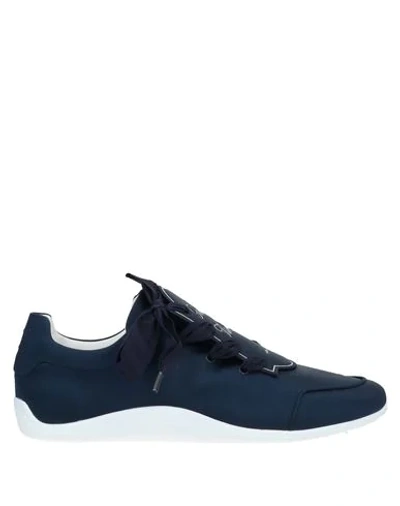 Shop Roger Vivier Woman Sneakers Midnight Blue Size 5.5 Textile Fibers