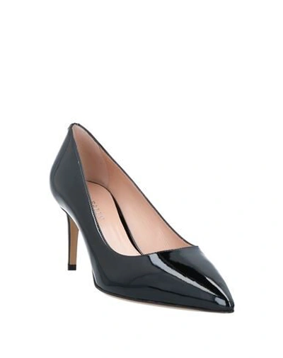Bally Woman Pumps Black Size 7 Calfskin In Black