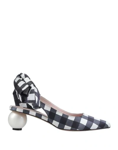 Shop Mother Of Pearl Pumps In Dark Blue