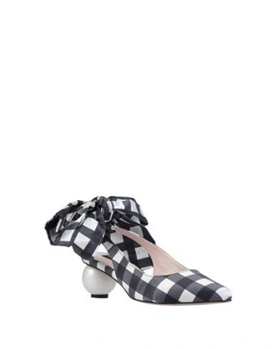 Shop Mother Of Pearl Pumps In Dark Blue