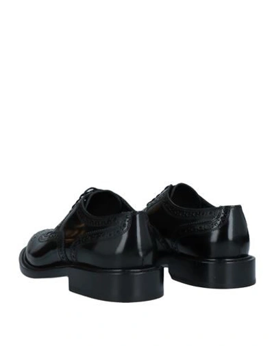 Shop Saint Laurent Lace-up Shoes In Black