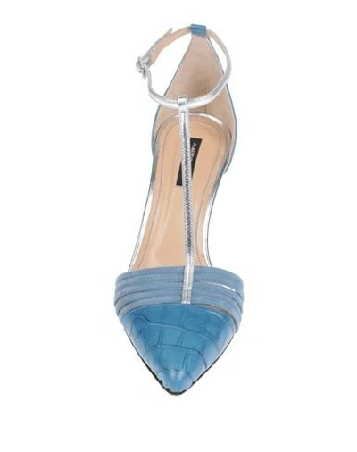 Shop Alberto Zago Pumps In Pastel Blue