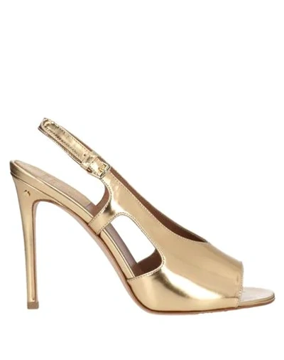 Shop Laurence Dacade Sandals In Gold