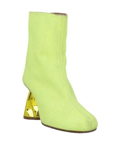 Shop Maison Margiela Woman Ankle Boots Yellow Size 8 Soft Leather