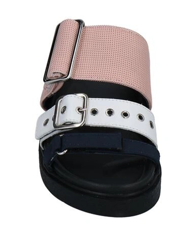 Shop Inuikii Woman Sandals Pink Size 7 Soft Leather, Textile Fibers