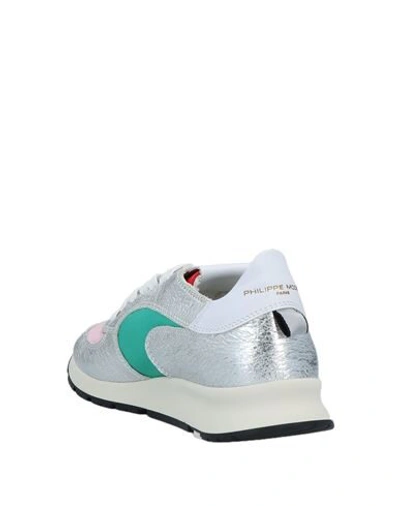 Philippe Model Sneakers In Silver