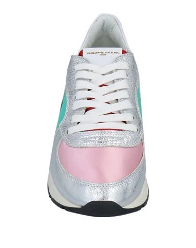 Philippe Model Sneakers In Silver