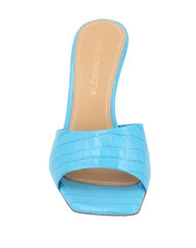 Shop Aldo Castagna Sandals In Turquoise