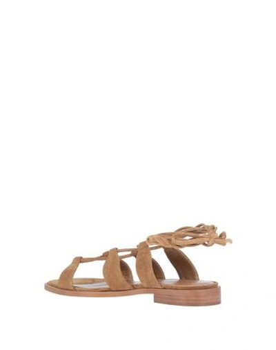 Shop Aldo Castagna Woman Sandals Tan Size 7 Soft Leather In Brown