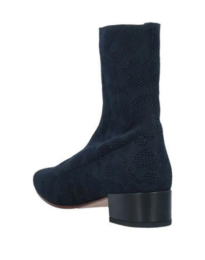 Shop Francesco Russo Ankle Boots In Dark Blue