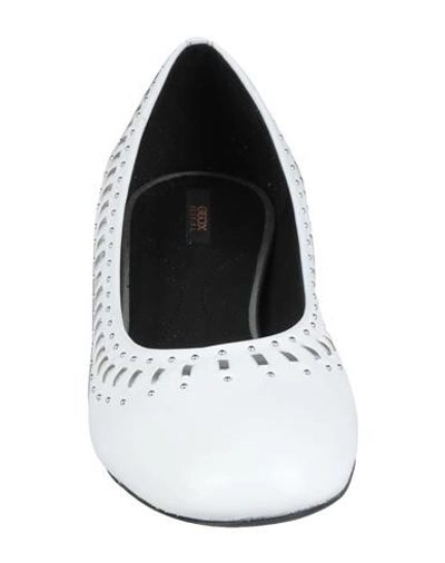 Geox Ballet Flats In White
