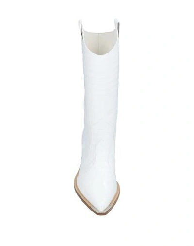 Aldo Castagna Ankle Boots In White