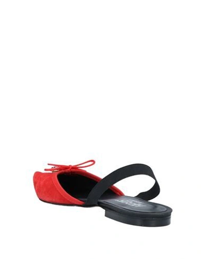 Shop Hego's Ballet Flats In Red