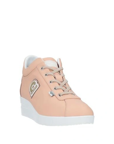 Shop Agile By Rucoline Woman Sneakers Blush Size 5 Leather In Pink