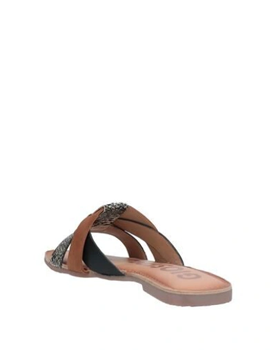 Shop Gioseppo Woman Sandals Brown Size 6.5 Leather