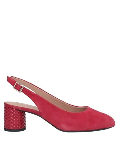 Shop Geox Woman Pumps Red Size 8 Soft Leather