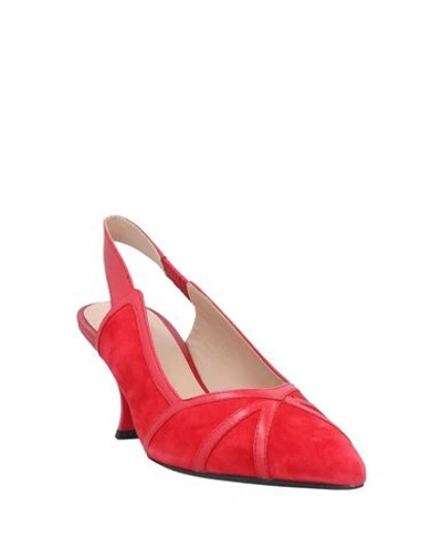 Shop Geox Woman Pumps Red Size 8 Soft Leather