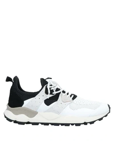 Shop Flower Mountain Man Sneakers White Size 13 Textile Fibers, Soft Leather