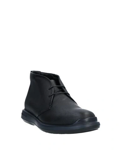 Shop Giorgio Armani Man Ankle Boots Black Size 12 Calfskin
