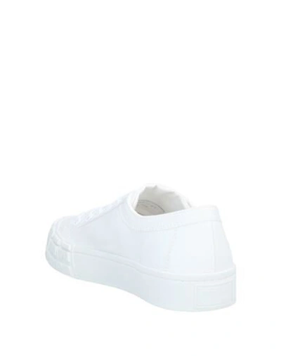 Shop Prada Man Sneakers White Size 8.5 Textile Fibers