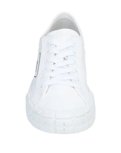 Shop Prada Man Sneakers White Size 8.5 Textile Fibers