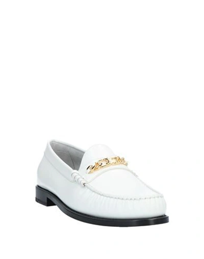 Shop Celine Loafers In White