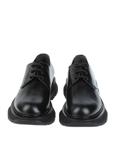 Shop Alexander Mcqueen Man Lace-up Shoes Black Size 9 Soft Leather