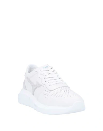 Shop Mizuno Man Sneakers White Size 8.5 Textile Fibers, Soft Leather