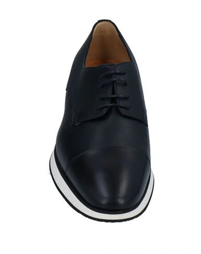 Shop A.testoni Lace-up Shoes In Dark Blue