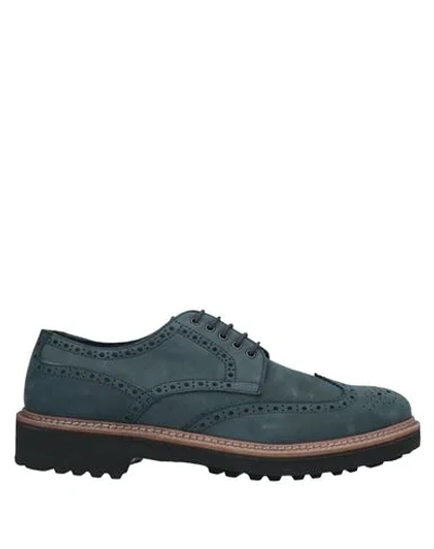 Shop Alexander Trend Lace-up Shoes In Slate Blue