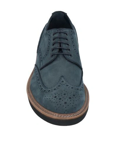 Shop Alexander Trend Lace-up Shoes In Slate Blue