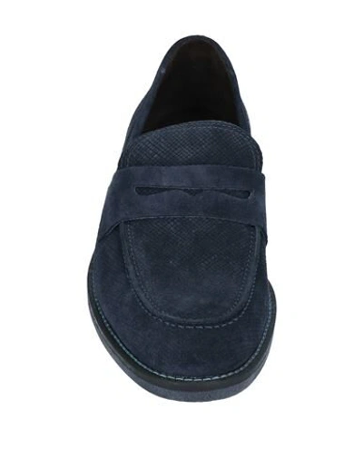 Shop A.testoni Loafers In Dark Blue