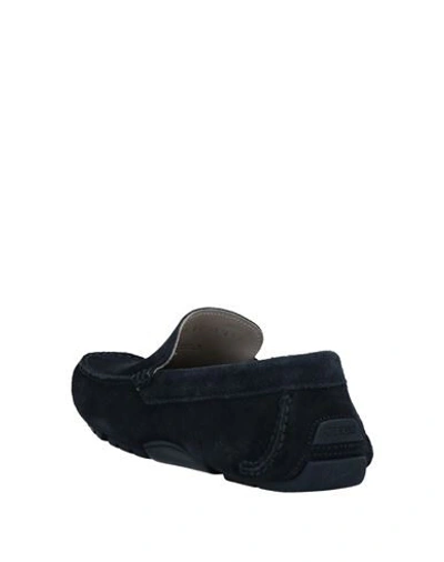 Shop Geox Loafers In Dark Blue