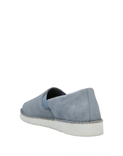 Shop Geox Loafers In Slate Blue