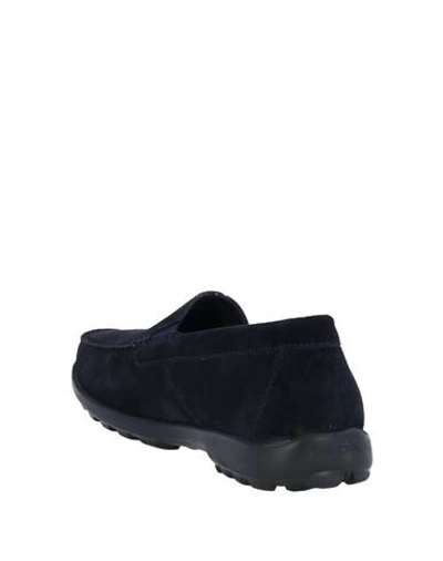 Shop Geox Loafers In Dark Blue