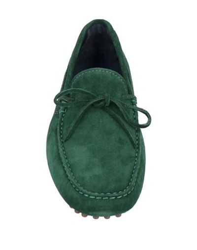 Shop Alexander Trend Alexander 1910 Man Loafers Green Size 7 Soft Leather