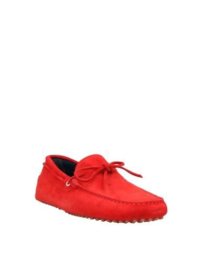 Shop Alexander Trend Alexander 1910 Man Loafers Red Size 9 Soft Leather