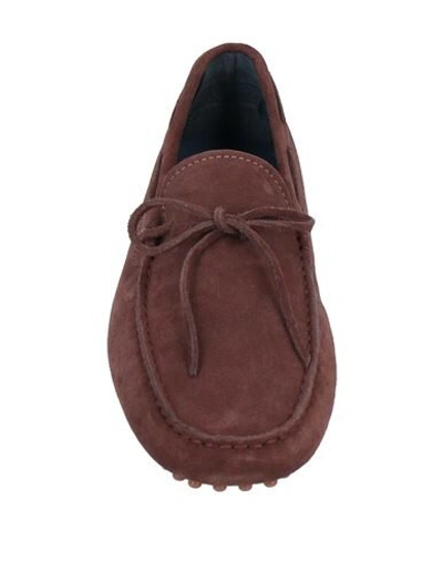 Shop Alexander Trend Alexander 1910 Man Loafers Dark Brown Size 7 Soft Leather