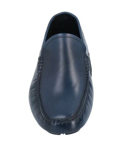 Shop Alexander Trend Alexander 1910 Man Loafers Midnight Blue Size 9 Soft Leather