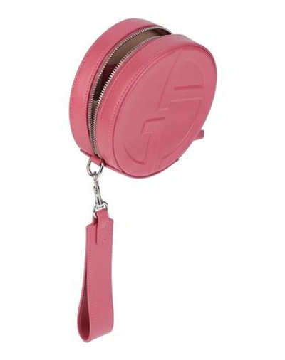 Shop Giorgio Armani Woman Handbag Pink Size - Calfskin