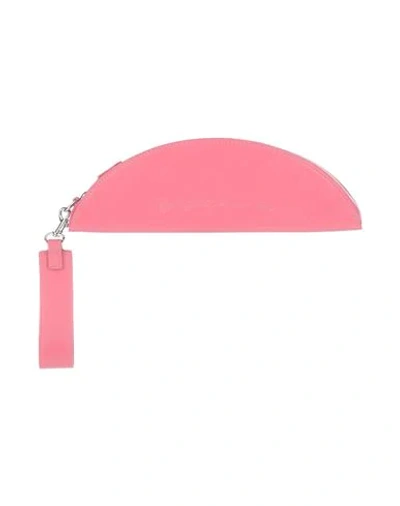 Shop Giorgio Armani Woman Handbag Fuchsia Size - Bovine Leather In Pink