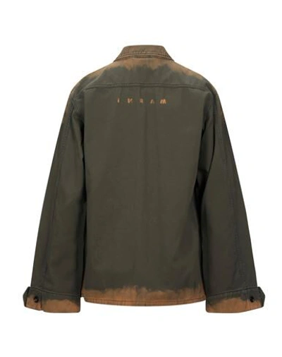 Shop Marni Jackets In Military Green