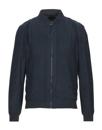 Shop Hamaki-ho Jackets In Dark Blue