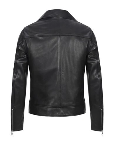 Shop Olivieri Man Jacket Black Size 44 Lambskin