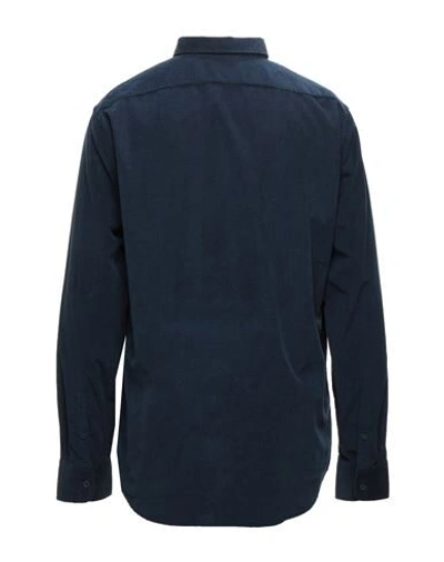 Shop Armani Exchange Shirts In Dark Blue